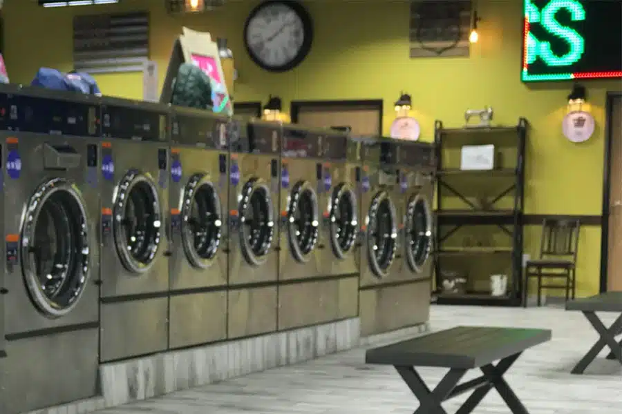 Interior of Laundry Pro laundromat in Ypsilanti